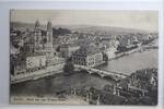 AK Zürich Blick auf das Grossmünster 1909 gebraucht -