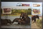 Uganda Uganda 361 A-364 A gestempelt als FDC MiNr. 361 A-364 A gestempelt als FDC -