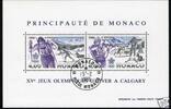 Monaco Monaco Block 38 Ersttagsstempel Olympiade MiNr. Block 38 Ersttagsstempel Olympiade -