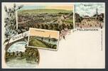  AK Holzminden Mittlerer Teich, Weserbrücke, Marktplatz, Panorama um1900 ungebraucht   