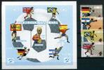Fußball Grenada MiNr 1124-27 + Block 100 ** Fußball Grenada MiNr 1124-27 + Block 100 ** -