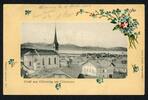 AK Chieming Ldkr. Traunstein Blick über Chieming auf den Chiemsee 1906 gebraucht -