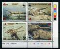 Bangladesch 4er Bangladesch 4er 323-326 postfrisch Krokodil WWF MiNr. 323-326 postfrisch Krokodil WWF -