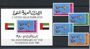 Vereinigte arabische Emirate Vereinigte arabische Emirate 103-106, Block postfrisch Flugzeug MiNr. 103-106, Block postfrisch Flugzeug -