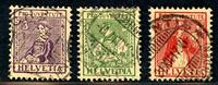 Schweiz Schweiz 133-135 gestempelt MiNr. 133-135 gestempelt -