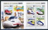 Guinea Bissau Klb Guinea Bissau Klb 6803-6806, Block 1194 postfrisch Eisenbahn MiNr. 6803-6806, Block 1194 postfrisch Eisenbahn -