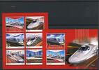 Guinea Bissau Guinea Bissau 10019 -10023, Block 1726 postfrisch Eisenbahn MiNr. 10019 -10023, Block 1726 postfrisch Eisenbahn -