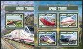 Sierra Leone Sierra Leone 8386-8389 + Bl 1206 postfrisch Eisenbahn MiNr. 8386-8389 + Bl 1206 postfrisch Eisenbahn -