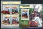Sierra Leone Sierra Leone 7863-7866 + Bl 1105 postfrisch Eisenbahn MiNr. 7863-7866 + Bl 1105 postfrisch Eisenbahn -