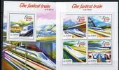 Sierra Leone Sierra Leone 6158-6161 + Bl 766 postfrisch Eisenbahn MiNr. 6158-6161 + Bl 766 postfrisch Eisenbahn -