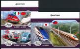 Sierra Leone Sierra Leone 9280-9283 + Block 1385 postfrisch Eisenbahn MiNr. 9280-9283 + Block 1385 postfrisch Eisenbahn -