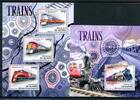 Guinea Klb. Guinea Klb. 9288-9290, Block 2111 postfrisch Eisenbahn MiNr. 9288-9290, Block 2111 postfrisch Eisenbahn -