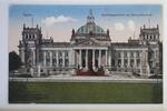 AK Berlin Reichstagsgebäude mit Bismarck-Denkmal ungebraucht -