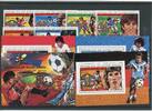 Guinea Bissau Guinea Bissau 623-628, 3 EB, Block 222 B postfrisch Fußball MiNr. 623-628, 3 EB, Block 222 B postfrisch Fußball -