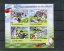 Guinea Bissau Kleinbogen Guinea Bissau Kleinbogen 5513-5516 postfrisch Baseball MiNr. 5513-5516 postfrisch Baseball -