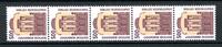 Bund Rollenmarken 5er Streifen Bund Rollenmarken 5er Streifen 1679 R I postfrisch Nr. 100 MiNr. 1679 R I postfrisch Nr. 100 -