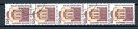 Bund Rollenmarken 5er Streifen Bund Rollenmarken 5er Streifen 1679 R I gestempelt Nr. 145 MiNr. 1679 R I gestempelt Nr. 145 -