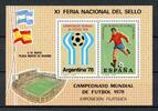 Spanien Vignetten-Block Spanien Vignetten-Block postfrisch Fußball WM 1978 rot postfrisch Fußball WM 1978 rot -