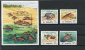 Vanuatu Vanuatu 901-904, Block 19 postfrisch Schildkröte MiNr. 901-904, Block 19 postfrisch Schildkröte -