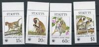 St. Kitts St. Kitts 184-187 postfrisch Affen MiNr. 184-187 postfrisch Affen -