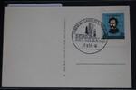 BRD 155 auf Postkarte als Einzelfrankatur -