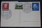BRD auf Postkarte als Mischfrankatur 3. Deutsche Bundesfachschau -