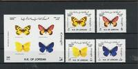Jordanien Jordanien 1510-1513, Block 70 postfrisch Schmetterlinge MiNr. 1510-1513, Block 70 postfrisch Schmetterlinge -