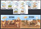 Uganda Uganda 950-957 + Bl. 146-147 postfrisch Pilze MiNr. 950-957 + Bl. 146-147 postfrisch Pilze -