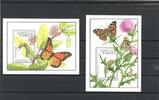 Antigua Barbuda Antigua Barbuda Block 199-200 postfrisch Schmetterling MiNr. Block 199-200 postfrisch Schmetterling -