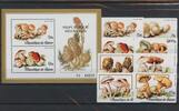 Guinea Guinea 759-766, Block 48 postfrisch Pilze MiNr. 759-766, Block 48 postfrisch Pilze -