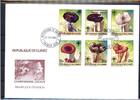 Guinea Guinea 1019-1024, Block 128 Pilze Ersttagesbrief/FDC MiNr. 1019-1024, Block 128 Pilze Ersttagesbrief/FDC -