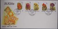 St. Kitts St. Kitts 213-217 gestempelt als FDC / Pilze MiNr. 213-217 gestempelt als FDC / Pilze -