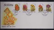 St. Kitts St. Kitts 213-217 gestempelt als FDC / Pilze MiNr. 213-217 gestempelt als FDC / Pilze -