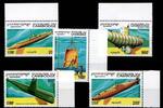 Kambodscha Kambodscha 1455-1459 postfrisch Schifffahrt MiNr. 1455-1459 postfrisch Schifffahrt -