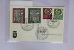 Bund 139-142 auf Postkarte Wuppertal -