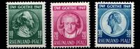 Fr. Zone Rheinland-Pfalz Fr. Zone Rheinland-Pfalz 46-48 postfrisch MiNr. 46-48 postfrisch -