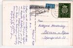 BRD 121 auf Postkarte als Einzelfrankatur portogerecht -