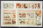 Guinea Guinea 3450-3457 und Block 697 und 698 postfrisch Kleinbogensatz / Pilze MiNr. 3450-3457 und Block 697 und 698 postfrisch Kleinb -