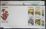 Uganda Uganda 667-674 und Block 95 und 96 gestempelt als FDC / Pilze MiNr. 667-674 und Block 95 und 96 gestempelt als FDC / Pilze -