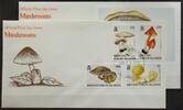 Jungferninseln Jungferninseln 755-758 und Block 73 gestempelt als FDC / Pilze MiNr. 755-758 und Block 73 gestempelt als FDC / Pilze -