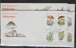Antigua und Barbuda Antigua und Barbuda 1637-1644 und Block 234f. gestempelt als FDC / Pilze MiNr. 1637-1644 und Block 234f. gestempelt als FDC / Pi -