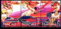 Macau Macau 913-915 postfrisch Dreierstreifen MiNr. 913-915 postfrisch Dreierstreifen -