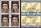 Slowenien Slowenien 99-100 gestempelt als Viererblock MiNr. 99-100 gestempelt als Viererblock -