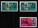 Vietnam Nord Vietnam Nord 259 A+B und 260 B postfrisch Raumfahrt MiNr. 259 A+B und 260 B postfrisch Raumfahrt -