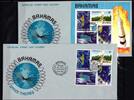 Bahamas Bahamas 476-479 und Block 32 gestempelt als FDC / Raumfahrt MiNr. 476-479 und Block 32 gestempelt als FDC / Raumfahrt -
