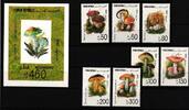 Jemen Republik Jemen Republik 37-43 und Block 6 postfrisch Pilze MiNr. 37-43 und Block 6 postfrisch Pilze -