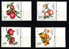 China Volksrepublik China Volksrepublik 4589-4592 postfrisch Obst MiNr. 4589-4592 postfrisch Obst -