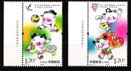 China Volksrepublik China Volksrepublik 4928-4929 postfrisch Nationale Sportspiele MiNr. 4928-4929 postfrisch Nationale Sportspiele -