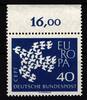 BRD BRD 368 xv postfrisch Oberrand mit geriffelter Gummierung MiNr. 368 xv postfrisch Oberrand mit geriffelter Gummierung -