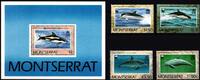 Montserrat Montserrat 786-789 und Block 59 postfrisch Delfine MiNr. 786-789 und Block 59 postfrisch Delfine -